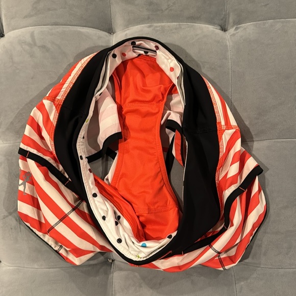 Lululemon Original Speed Shorts Stripe Waldo Fearless Red 4 - Picture 9 of 9